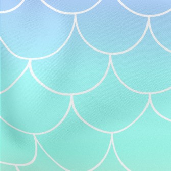 Gradient Mermaid Scales Lightweight Cotton Poplin