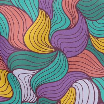 Colorful Lines Lightweight Cotton Poplin