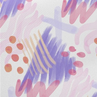 Abstract Dots Lines Midweight Cotton Poplin