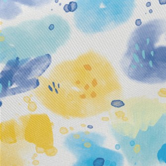 Sfumato Abstract Watercolor Midweight Cotton Poplin