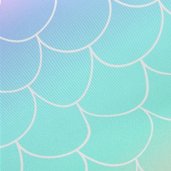 Gradient Mermaid Scales Midweight Cotton Poplin