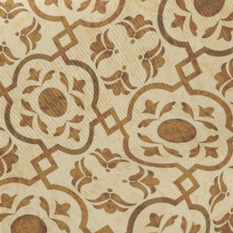 Nostalgic Tile Damask Midweight Cotton Poplin
