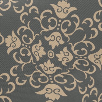 Retro Flower-shaped Damask Midweight Cotton Poplin