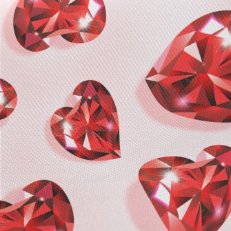 Three-dimensional Crystal Hear Midweight Cotton Poplin