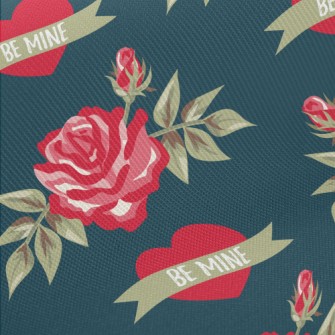Be My Bright Rose Midweight Cotton Poplin