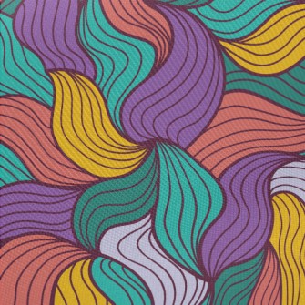 Colorful Lines Midweight Cotton Poplin