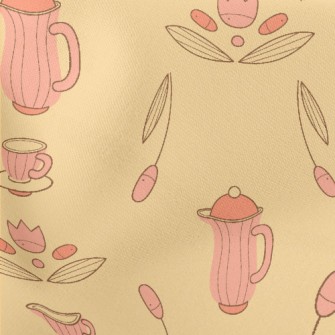 Old-fashioned Kettle And Flowe Stretch Ponte