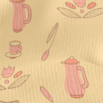 Old-fashioned Kettle And Flowe Stretch Jersey