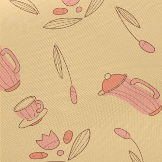 Old-fashioned Kettle And Flowe Midweight Cotton Poplin