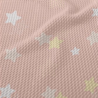 Pastel Stars And Polka Dot Sta Birdseye Piqué