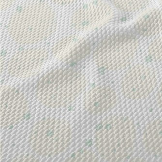 Light Orange Circle With Hand- Birdseye Piqué