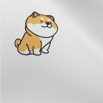 Cute Round Shiba Inu Chiffon