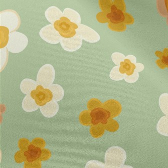 Vector Beautiful Flowers Chiffon