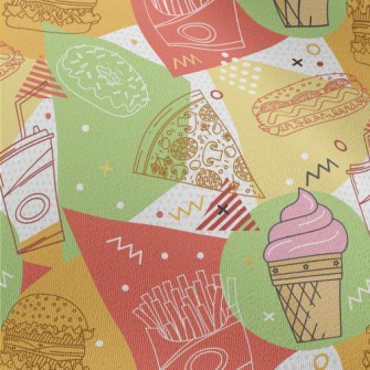 Colorful And Delicious Ice Cre Chiffon