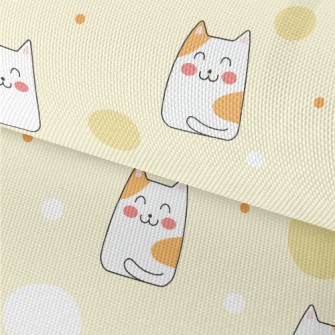 Cute Smiling Cat Waterproof Oxford