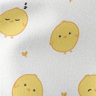 Round Yellow Chick Waterproof Canvas