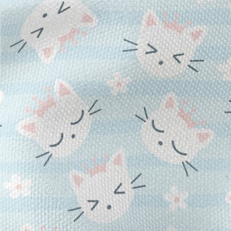 Cat Wearing A Pink Crown Waterproof Canvas