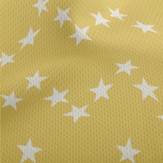 Regular Golden Stars Athletic Mesh Flat Back