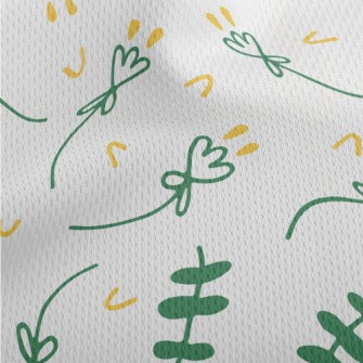 Simple Lines Of Flowers And Le Athletic Mesh Flat Back