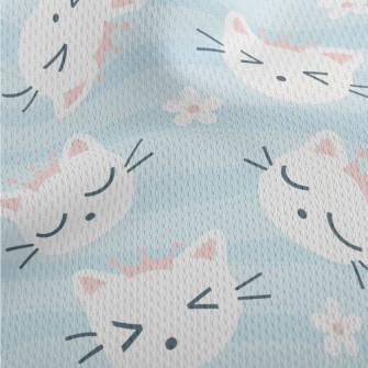 Cat Wearing A Pink Crown Athletic Mesh Flat Back