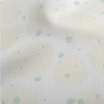 Light Orange Circle With Hand- Athletic Mesh Flat Back