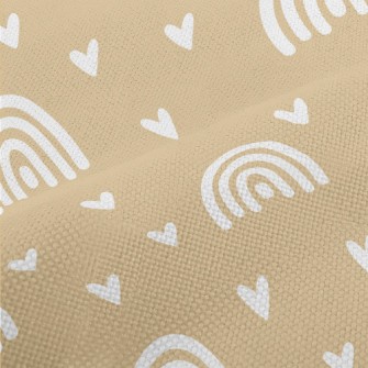 White Rainbow And Love Heart Performance Linen