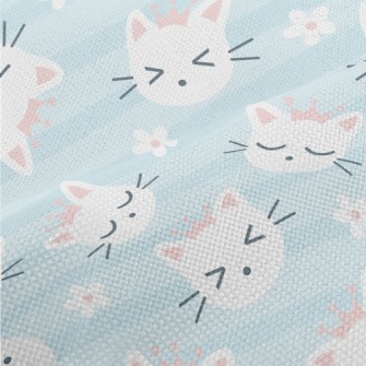Cat Wearing A Pink Crown Performance Linen