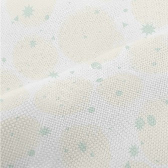 Light Orange Circle With Hand- Performance Linen