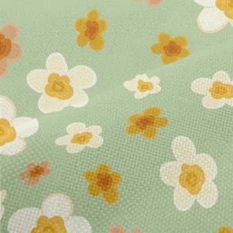 Vector Beautiful Flowers Performance Linen