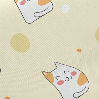 Cute Smiling Cat Twill
