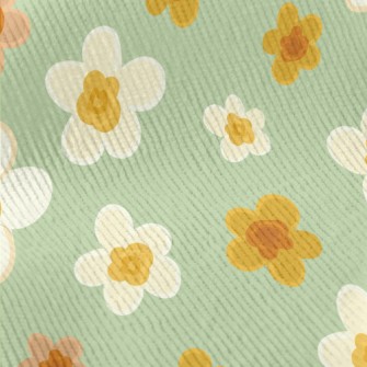 Vector Beautiful Flowers Standard Corduroy