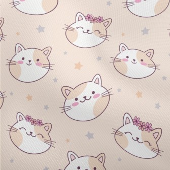 Happy Cat Wearing A Wreath Dobby