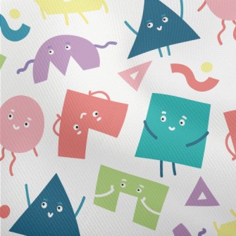 Brightly Colored Smiley Shapes Dobby