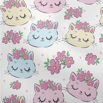 Cat With Closed Eyes And Wreat Dobby