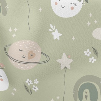Planet And Clouds Wearing A Wr Stretch Ponte