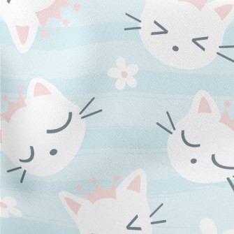 Cat Wearing A Pink Crown Stretch Ponte