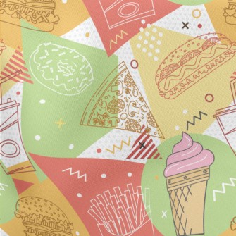 Colorful And Delicious Ice Cre Stretch Ponte