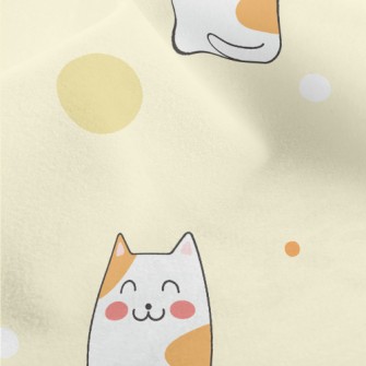 Cute Smiling Cat Micro Fleece