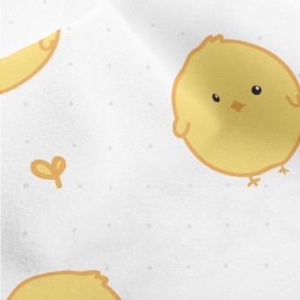 Round Yellow Chick Micro Fleece