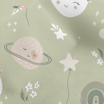 Planet And Clouds Wearing A Wr Micro Fleece