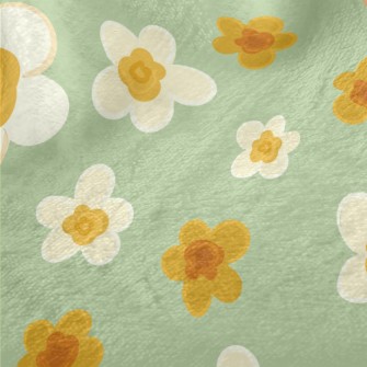 Vector Beautiful Flowers Minky