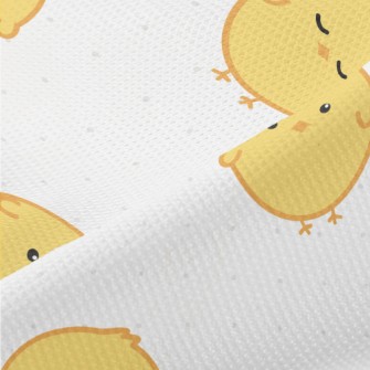 Round Yellow Chick Piqué