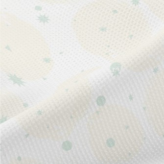 Light Orange Circle With Hand- Piqué