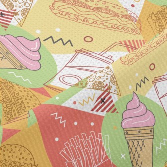 Colorful And Delicious Ice Cre Piqué