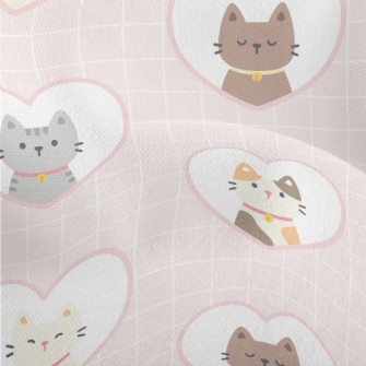 Cats In Love Lightweight Performance Linen