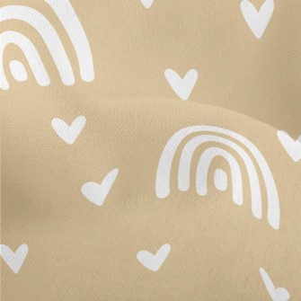 White Rainbow And Love Heart Lightweight Performance Linen
