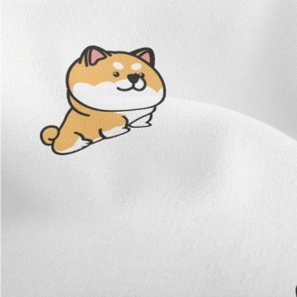 Cute Round Shiba Inu Lightweight Performance Linen