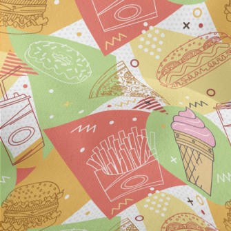 Colorful And Delicious Ice Cre Lightweight Performance Linen