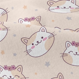 Happy Cat Wearing A Wreath Modern Jersey