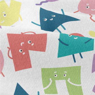 Brightly Colored Smiley Shapes Modern Jersey